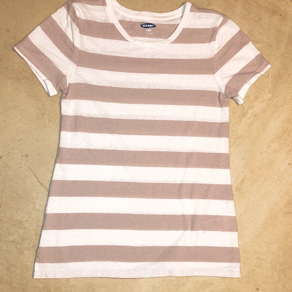 Old Navy Women’s Striped Crew-Neck Slim-Fit Tee